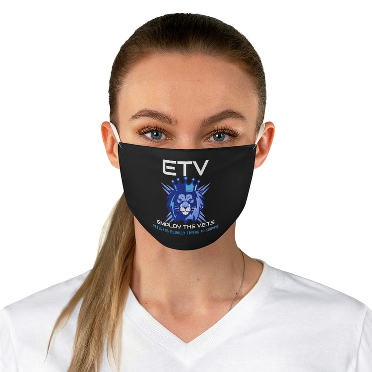 Fabric Face Mask - ETV | Employ The Vets (V.E.T.S - Veterans Equally Trying to Survive)